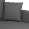 vidaXL - Driezitsbank - 180 - cm - stof - donkergrijs