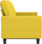 vidaXL - Driezitsbank - 180 - cm - stof - lichtgeel