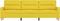 vidaXL - Driezitsbank - 180 - cm - stof - lichtgeel