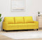 vidaXL - Driezitsbank - 180 - cm - stof - lichtgeel