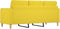 vidaXL - Driezitsbank - 180 - cm - stof - lichtgeel