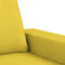 vidaXL - Driezitsbank - 180 - cm - stof - lichtgeel