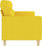 vidaXL - Driezitsbank - 180 - cm - stof - lichtgeel