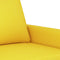 vidaXL - Driezitsbank - 180 - cm - stof - lichtgeel