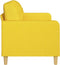vidaXL - Driezitsbank - 180 - cm - stof - lichtgeel