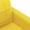 vidaXL - Driezitsbank - 180 - cm - stof - lichtgeel
