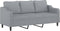 vidaXL - Driezitsbank - 180 - cm - stof - lichtgrijs
