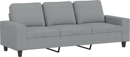 vidaXL - Driezitsbank - 180 - cm - stof - lichtgrijs