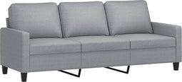 vidaXL - Driezitsbank - 180 - cm - stof - lichtgrijs