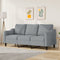 vidaXL - Driezitsbank - 180 - cm - stof - lichtgrijs