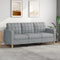 vidaXL - Driezitsbank - 180 - cm - stof - lichtgrijs