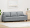 vidaXL - Driezitsbank - 180 - cm - stof - lichtgrijs