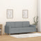 vidaXL - Driezitsbank - 180 - cm - stof - lichtgrijs