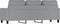 vidaXL - Driezitsbank - 180 - cm - stof - lichtgrijs
