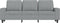 vidaXL - Driezitsbank - 180 - cm - stof - lichtgrijs