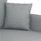 vidaXL - Driezitsbank - 180 - cm - stof - lichtgrijs