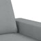 vidaXL - Driezitsbank - 180 - cm - stof - lichtgrijs