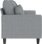 vidaXL - Driezitsbank - 180 - cm - stof - lichtgrijs