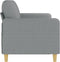 vidaXL - Driezitsbank - 180 - cm - stof - lichtgrijs