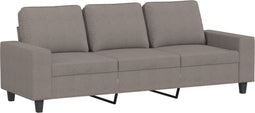 vidaXL - Driezitsbank - 180 - cm - stof - taupe