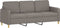 vidaXL - Driezitsbank - 180 - cm - stof - taupe