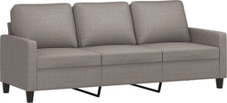 vidaXL - Driezitsbank - 180 - cm - stof - taupe
