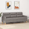 vidaXL - Driezitsbank - 180 - cm - stof - taupe