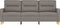 vidaXL - Driezitsbank - 180 - cm - stof - taupe