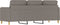 vidaXL - Driezitsbank - 180 - cm - stof - taupe