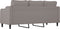 vidaXL - Driezitsbank - 180 - cm - stof - taupe