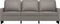 vidaXL - Driezitsbank - 180 - cm - stof - taupe