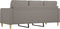 vidaXL - Driezitsbank - 180 - cm - stof - taupe