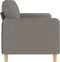 vidaXL - Driezitsbank - 180 - cm - stof - taupe