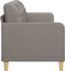 vidaXL - Driezitsbank - 180 - cm - stof - taupe