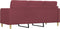 vidaXL - Driezitsbank - 180 - cm - stof - wijnrood