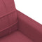 vidaXL - Driezitsbank - 180 - cm - stof - wijnrood