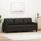 vidaXL - Driezitsbank - 180 - cm - stof - zwart