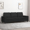 vidaXL - Driezitsbank - 180 - cm - stof - zwart