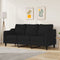 vidaXL - Driezitsbank - 180 - cm - stof - zwart