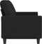 vidaXL - Driezitsbank - 180 - cm - stof - zwart