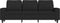 vidaXL - Driezitsbank - 180 - cm - stof - zwart