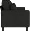 vidaXL - Driezitsbank - 180 - cm - stof - zwart