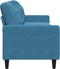 vidaXL - Driezitsbank - 210 - cm - fluweel - blauw