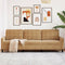vidaXL - Driezitsbank - 210 - cm - fluweel - bruin