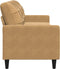 vidaXL - Driezitsbank - 210 - cm - fluweel - bruin