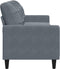 vidaXL - Driezitsbank - 210 - cm - fluweel - donkergrijs