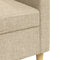 vidaXL - Driezitsbank - 210 - cm - stof - crème