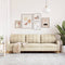 vidaXL - Driezitsbank - 210 - cm - stof - crème