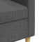 vidaXL - Driezitsbank - 210 - cm - stof - donkergrijs