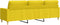 vidaXL - Driezitsbank - 210 - cm - stof - lichtgeel